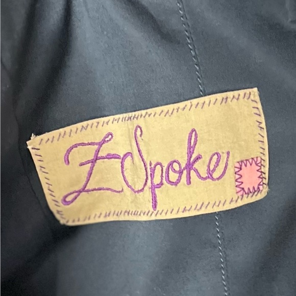 🤩 NEW ITEM! Z SPOKE by ZAC POSEN NAVY BLUE Coat Gold Zipper - Picture 9 of 13